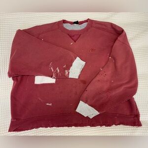 Vintage Heavyweight Starter Thrashed Distressed Sweatshirt 2XL